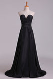 2024 Ball Gown Prom Dresses Sweetheart Sweep/Brush Taffeta Zipper PX8Z8E15