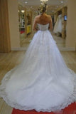 Sweetheart Zipper Back Long Ivory Wedding Dresses Dresses P79Q2YKE