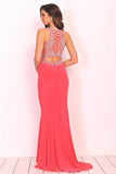 2024 Spandex Scoop With Beading Prom Dresses P5KBHHL8