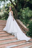 Sparkling Tulle V-Neck Court Train Ball Gown PNK51SZL