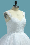 2024 Straps Tulle Ball Gown Wedding Dresses With PN8F32EE