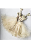 2024 Homecoming Dresses Straps Tulle With Beading Short/Mini PMDJ93J9