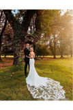 Sweetheart Wedding Dress With Chapel Train Satin STIP6C244JT