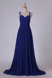 2024 Straps Bridesmaid Dresses Open Back A PAHE7KSD